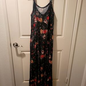 Torrid Black Floral Maxi Dress
